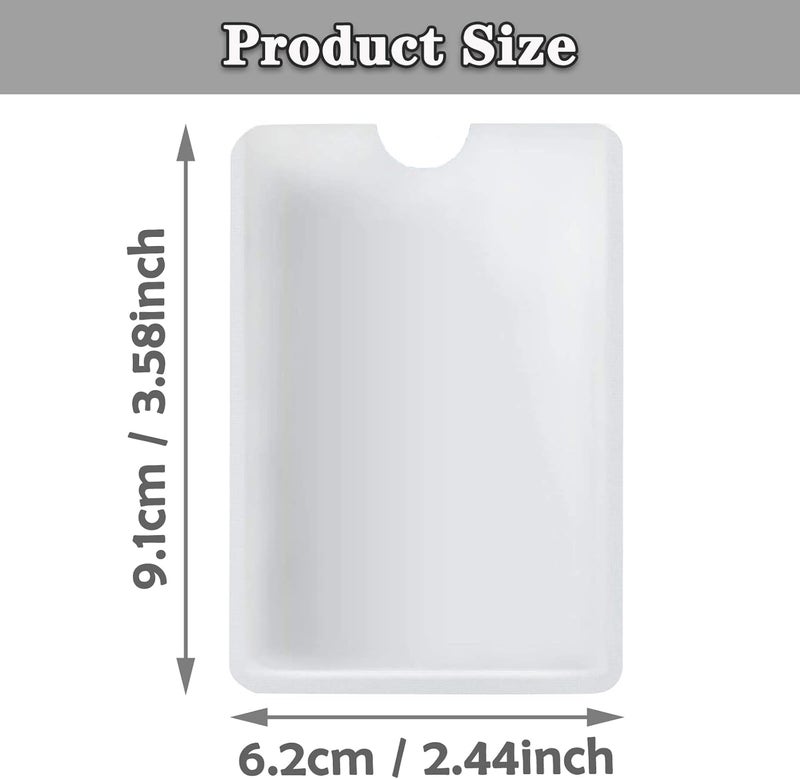 PUSNMI RFID Blocking Card Holder - Credit and Identity Card Protector for Theft Protection - 10 Pack Secure Sleeves for ID, Debit Cards in Pocket - Image 2